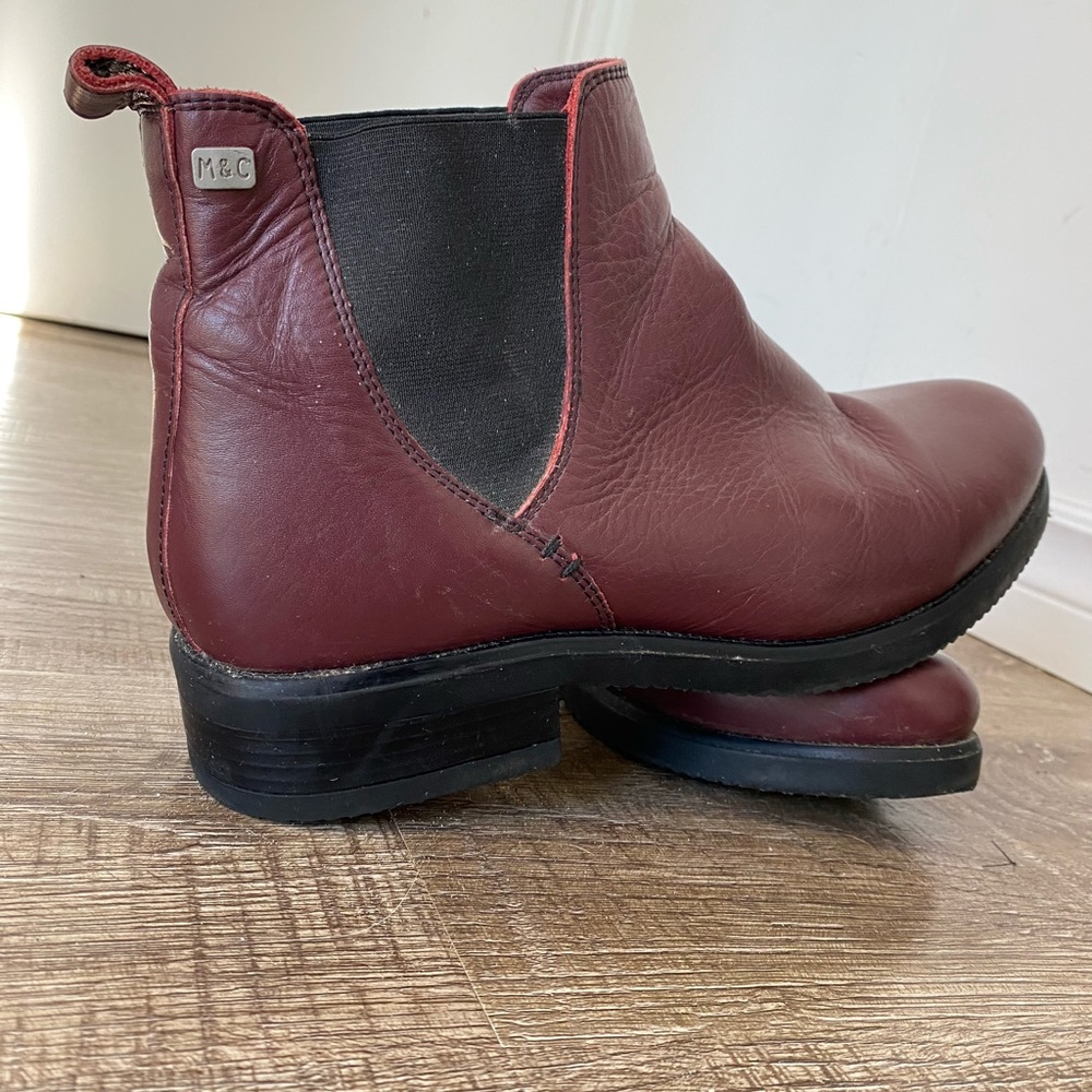 Musse & cloud  burgundy leather Chelsea boots